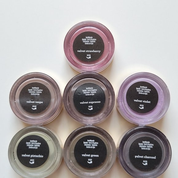 bareMinerals EYE COLOR - Velvet Charcoal- NEW SEALED  bareMinerals Lot-10 x Velvet EyeShadow